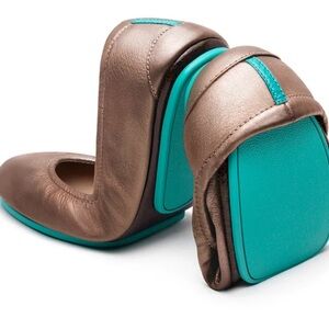 Metallic Bronze Tieks size 8